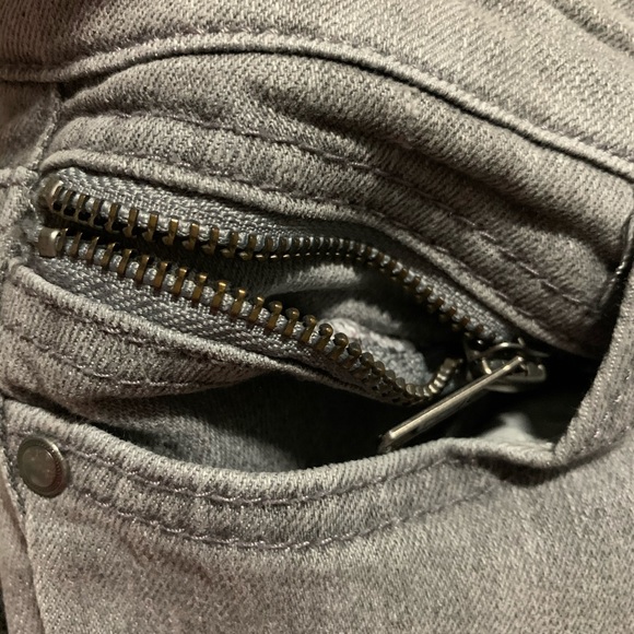 Jessica Simpson LR Zip Ankle Skinny Gray Jeans - Picture 8 of 8